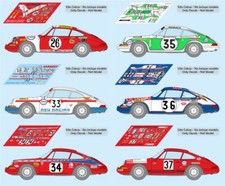 Decals Porsche 911 S Le Mans 1971 26 33 36 37 1:32 1:24 1:43 18 911S slot calcas