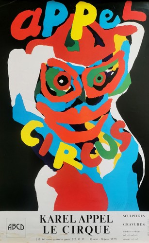 Karel appel affiche exposition - karel,