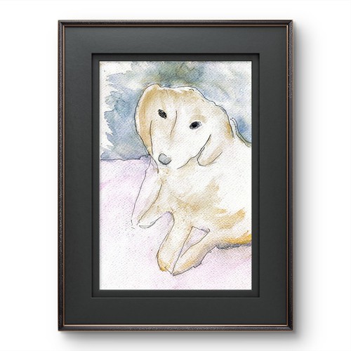 Quadro firmato acquerello pop