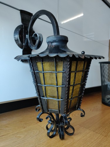 Lampada ferro battuto