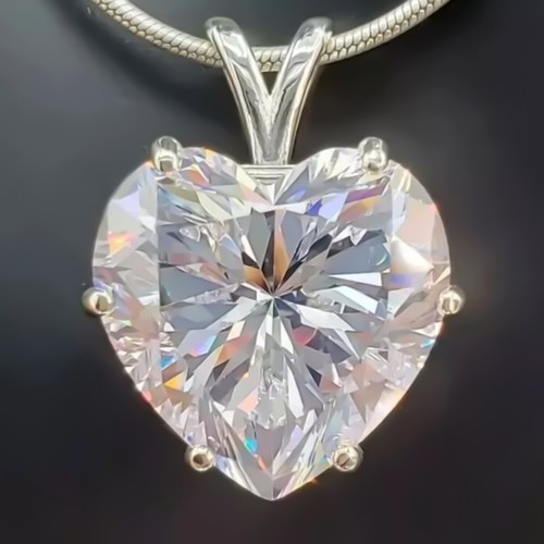 Ciondolo diamante bianco - ciondolo,