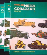 STORIA DEI MEZZI CORAZZATI 3 VOLL. PROFILI AA.VV. FABBRI EDITORI 1976 