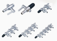 Valvole di controllo splitter distributore aria filettate per acquario 1 via