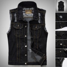 Giacca denim uomo hippy biker