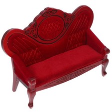  Modalità divano per casa delle bambole in miniatura Decorazione divano vintage