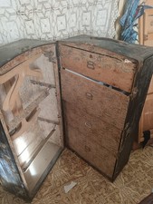 Raro baule antico da viaggio