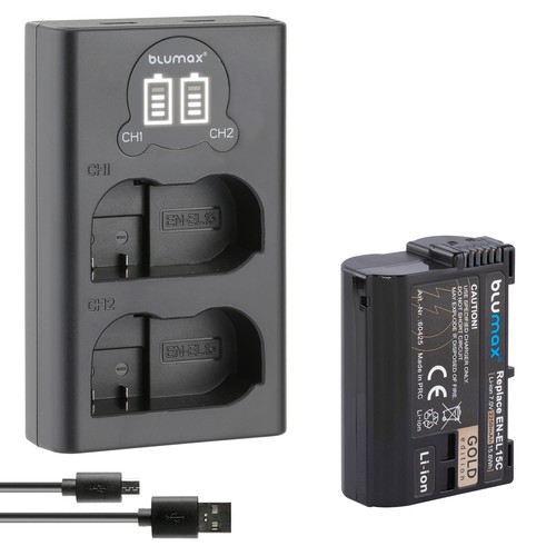 Batteria caricatore lcd - batteria, +