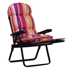 Cuscino arrotondato per sdraio con carrello