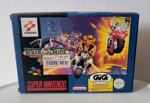 Super nintendo snes biker - -,