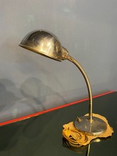 Lampada da tavolo anni '30, in metallo cromata, Italian design