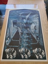 Poster psichedelico Wilfried Satty Zeitgeist arti celesti 1969 CA 79