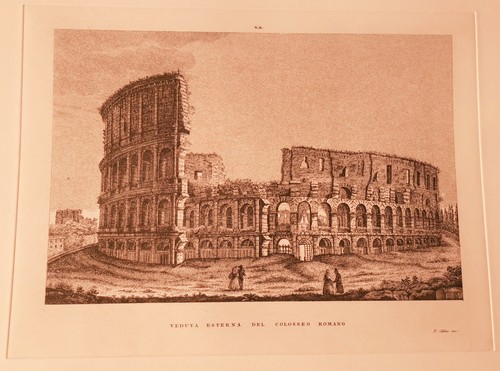 Incisioni colosseo roma e - colosseo,