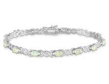 Lab-Created Opal XO Bracelet