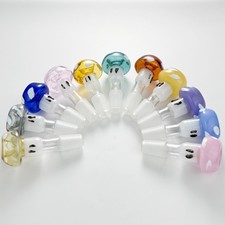 2pcs Cute 14mm male Glass Bong Bowl Mushroom Slide Large Capacity Head Piece