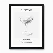 Stampa artistica Sidecar con
