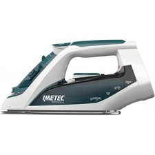 IMETEC 9006 FERRO DA STIRO A VAPORE 2200 WATT PIASTRA INOX COLORE VERDE/BIANCO