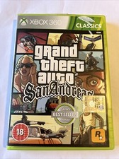 GRAND THEFT AUTO GTA V SAN ANDREAS XBOX 360 TESTATO No Book Custodia Rotta