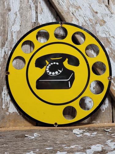 Insegna vintage telefono - insegna,