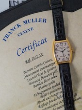 Franck Muller Casablanca Curvex Ref.2852 SC Case Gold 18 Kt Orig Buckle Full Set