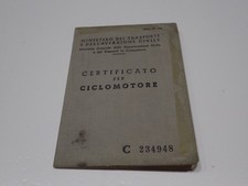 CERTIFICATO PER CICLOMOTORE
