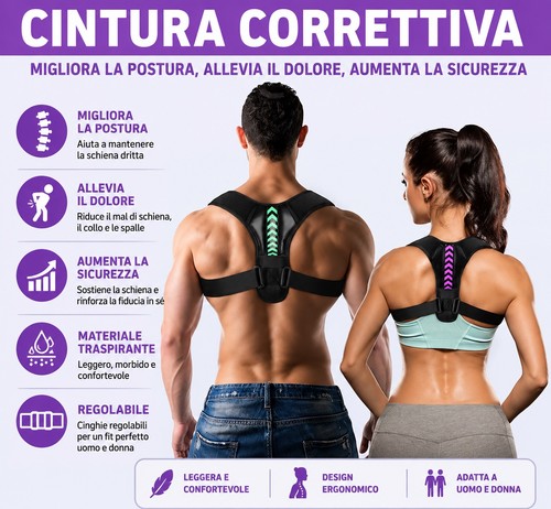 Correttore postura spalle - correttore, e