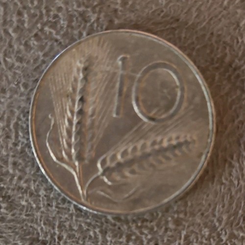Moneta italia lire - italia, 10