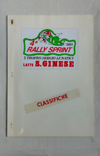 4°  RALLY SPRINT DELLA GARFAGNANA  1991  Classifiche  Libro dei tempi