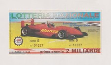 Biglietto Lotteria di Monza