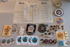 Vespa Club Enorme Lotto Placche Distintivi Raduni Adesivi Piaggio Moto Club Pins