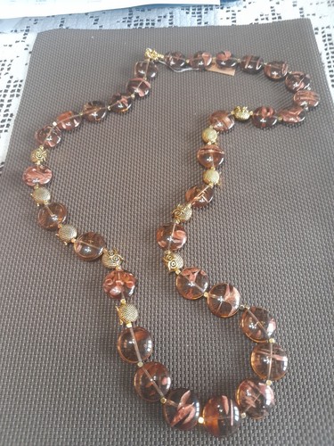 Collana vetro cipolla e - vetro,