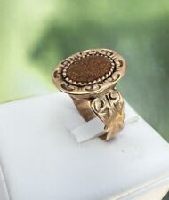 ring borbonico Anello ANTIQUE ORO ANTICO 6/7KT FINE800 pietra stellata  rarità