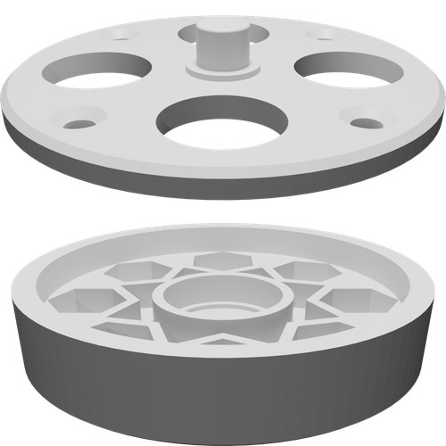 Mini base girevole lazy susan - base,