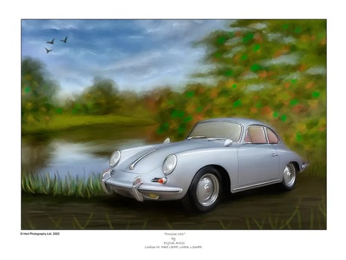 Porsche 356 car artist firmato - 356,