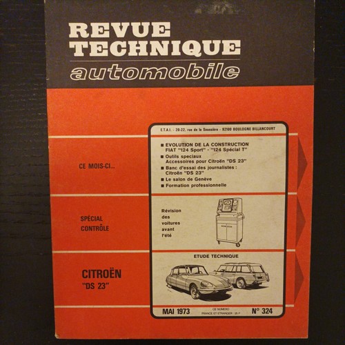 Revue technique citroen 23 - technique, ds