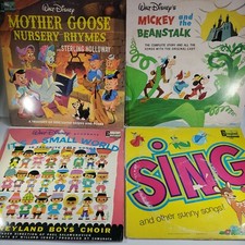 Walt Disney Record Lot of Four