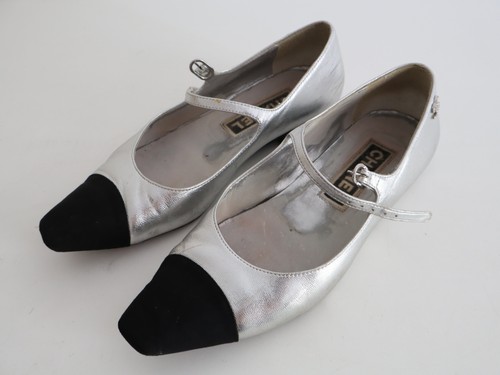 Scarpe basse chanel - basse, argento