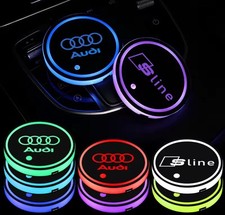 2xLED Sottobicchieri Per Auto