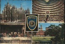 Italia Milano Milano Landmarks Inter Club Emblema GIESSE Cartolina d'epoca PC