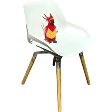 Sedia design Aeris Numo rovere