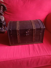  Bauletto In Legno E Pelle H18 L30 P22