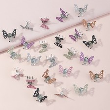  24 Pcs Butterfly Hair Clips Set Accessori Capelli Bambina Fermagli Per