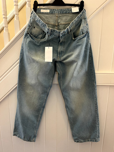 Jeans uomo larghi fit - zara, blu