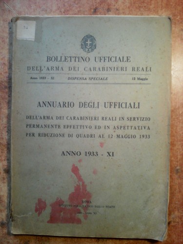 Bollettino ufficiale dell - bollettino, dell'arma