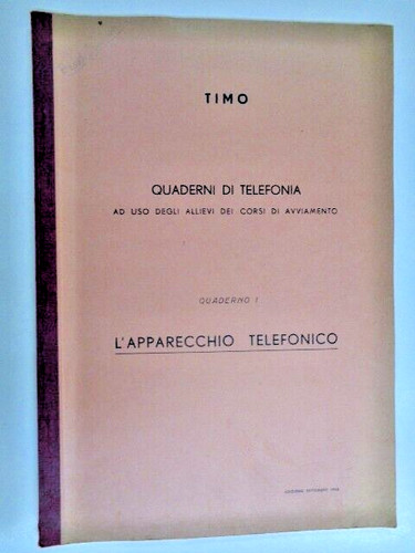 Timo quaderni telefonia - timo, di