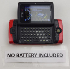 RETRO T-Mobile Sharp Sidekick 2008 (PV210) 2G Cellulare Girevole - Rosso - FUNZIONANTE!