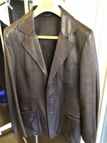 Gucci giacca pelle uomo