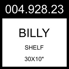 IKEA BILLY Mensola Marrone Scuro Effetto Rovere 30x10" 004.928.23