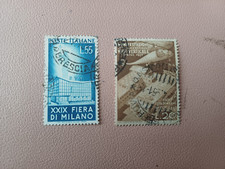 ITALIA REPUBBLICA SERIE FRANCOBOLLI 1951 FIERA DI MILANO USATI