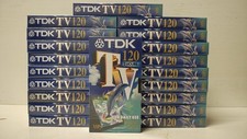 20 VIDEOCASSETTE VHS VERGINI TDK TV 120 MINUTI, 2 ORE.  NUOVE, SIGILLATE!!!