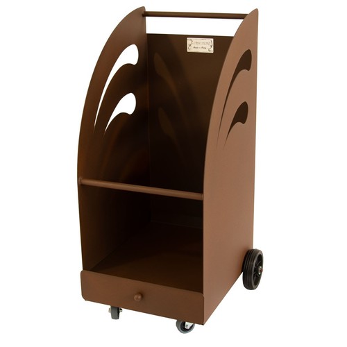Carrello per camino portalegna